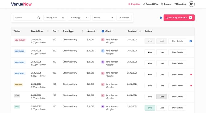 Enquiry Dashboard 1.2