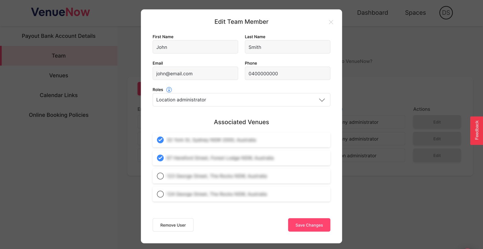 How do I add or remove team members / see what users are on my account?